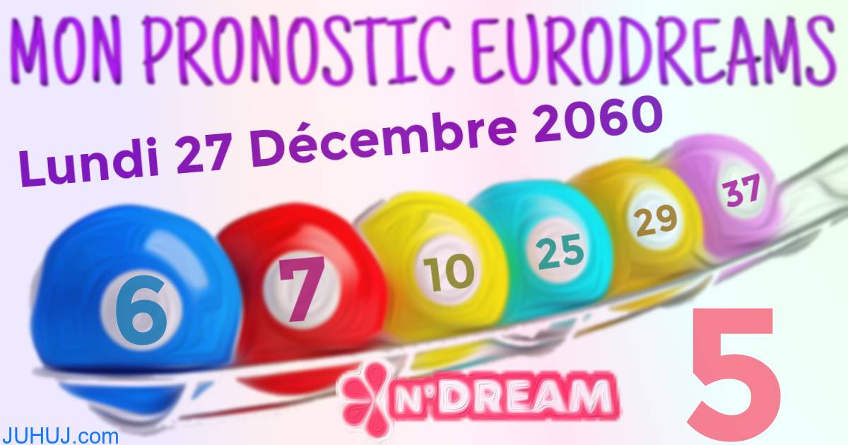 Résultat tirage Euro Dreams du Lundi 27 Décembre 2060.