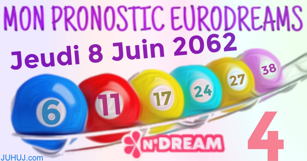 Résultat tirage Euro Dreams du Jeudi 8 Juin 2062.