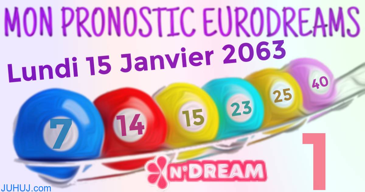 Résultat tirage Euro Dreams du Lundi 15 Janvier 2063.