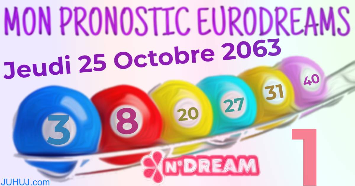 Résultat tirage Euro Dreams du Jeudi 25 Octobre 2063.