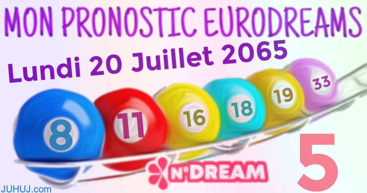 Résultat tirage Euro Dreams du Lundi 20 Juillet 2065.